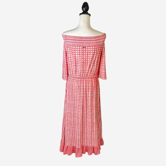CABANA LIFE Nantucket Off Shoulder Ruffle Maxi Dress UPF 50 - Picture 7 of 16